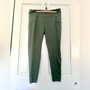 Eddie Bauer olive leggings size XL, NWOT